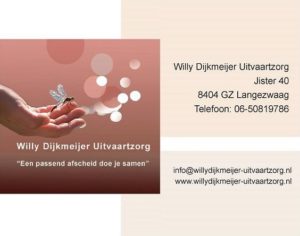 Advertentie Toneel Willy Dijkmeijer Uitvaartzorg